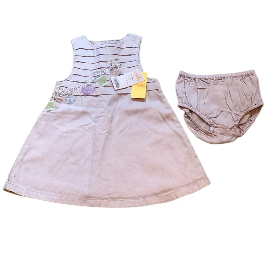 Vintage 2004 Gymboree Paper Lanterns Lavender Purple Easter Dress 12-18 Months